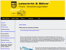 Tablet Screenshot of leisentritt.com